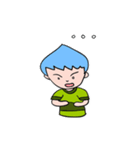 Blue men head nongmapro（個別スタンプ：10）