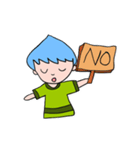 Blue men head nongmapro（個別スタンプ：13）