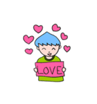 Blue men head nongmapro（個別スタンプ：16）