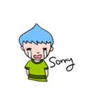 Blue men head nongmapro（個別スタンプ：18）