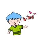 Blue men head nongmapro（個別スタンプ：35）