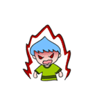 Blue men head nongmapro（個別スタンプ：40）