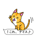 猫の吹き出しスタンプ（個別スタンプ：13）