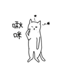 hi Super White cat（個別スタンプ：17）