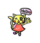 おちゃめなネコ＆ウサギ（個別スタンプ：4）