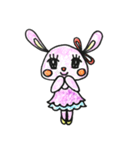 おちゃめなネコ＆ウサギ（個別スタンプ：10）