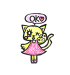 おちゃめなネコ＆ウサギ（個別スタンプ：11）