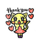 おちゃめなネコ＆ウサギ（個別スタンプ：25）