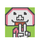 8-bit pixel かまぼこ君（個別スタンプ：12）