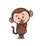 cute little monkeys（個別スタンプ：12）