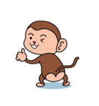 cute little monkeys（個別スタンプ：22）