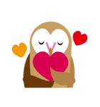 Heart Owl（個別スタンプ：35）