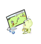 GuWa the frog（個別スタンプ：31）