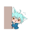 My blue-hair dog（個別スタンプ：8）