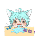 My blue-hair dog（個別スタンプ：17）