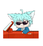 My blue-hair dog（個別スタンプ：18）