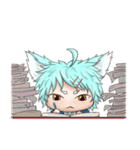 My blue-hair dog（個別スタンプ：23）