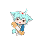 My blue-hair dog（個別スタンプ：30）