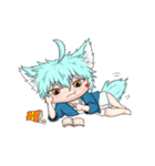 My blue-hair dog（個別スタンプ：33）