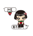 Mylar Girl 2-Small Strawberries（個別スタンプ：40）