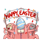 CatRabbit ; Happy Easter（個別スタンプ：1）