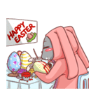 CatRabbit ; Happy Easter（個別スタンプ：4）