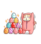 CatRabbit ; Happy Easter（個別スタンプ：15）