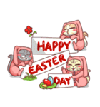 CatRabbit ; Happy Easter（個別スタンプ：21）