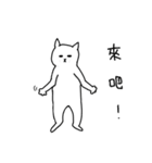 hi Super White cat 2（個別スタンプ：39）