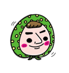 Aunt thick eyebrows       crocodile（個別スタンプ：1）