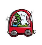Aunt thick eyebrows       crocodile（個別スタンプ：25）
