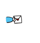 Aunt thick eyebrows       crocodile（個別スタンプ：40）