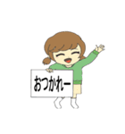 ボードで伝える日常の一言（個別スタンプ：7）
