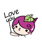 Grape Girl（個別スタンプ：9）