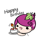 Grape Girl（個別スタンプ：23）