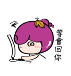 Grape Girl（個別スタンプ：28）