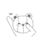 シュールなクマと時々シャケ（個別スタンプ：9）