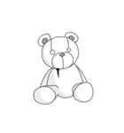 シュールなクマと時々シャケ（個別スタンプ：15）