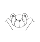 シュールなクマと時々シャケ（個別スタンプ：20）
