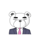 シュールなクマと時々シャケ（個別スタンプ：28）
