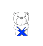 シュールなクマと時々シャケ（個別スタンプ：37）