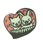 CaCa: Cats ＆ Bunny LoveLove（個別スタンプ：40）