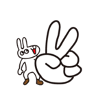 うさぽん＆ウツチョン（個別スタンプ：1）