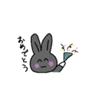 黒ウサギのパール（個別スタンプ：32）