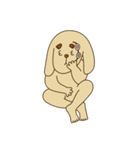Rabbit and dog's friends（個別スタンプ：3）