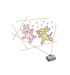 Rabbit and dog's friends（個別スタンプ：12）