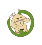 Rabbit and dog's friends（個別スタンプ：16）
