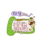 Rabbit and dog's friends（個別スタンプ：35）
