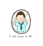 Rabbit and dog's friends（個別スタンプ：40）