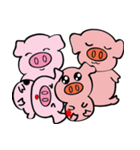We are funny Piggy family（個別スタンプ：35）